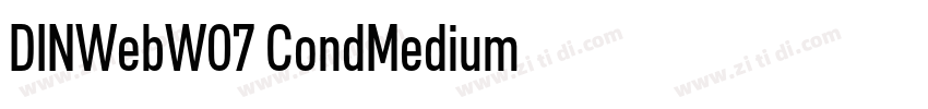 DINWebW07 CondMedium字体转换